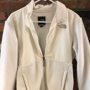 White North Face Jacket - Juniors
